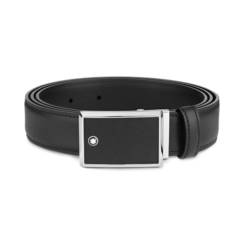 Ceinture Plaque Marqueterie 30 mm en Cuir Sartorial - Cuir - MB114421 - Ceintures - MONTBLANC - Modalova