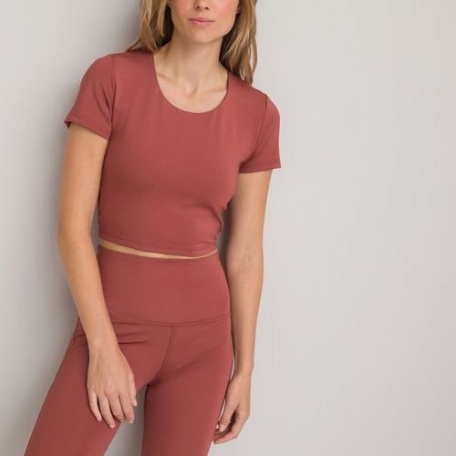 Top Cropped In Microfibra, Maniche Corte Taglie S - la redoute collections - Modalova