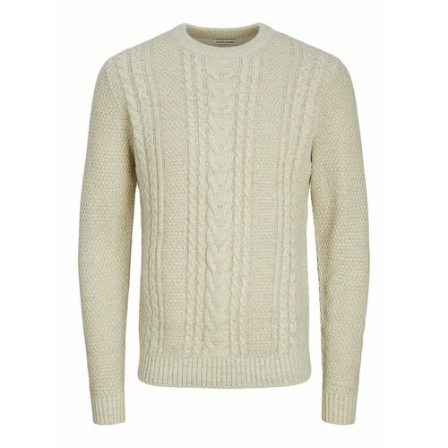 Maglione Girocollo Dritto In Maglia Strutturata Uomo Taglie L - jack & jones - Modalova