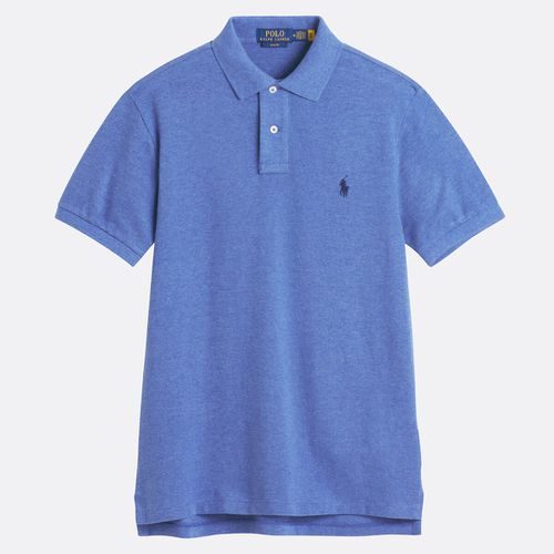 Polo Slim In Cotone Pony Player Ricamato Uomo Taglie L - polo ralph lauren - Modalova