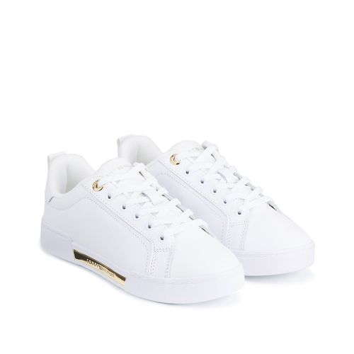 Sneakers Basse Chique In Pelle Donna Taglie 38 - tommy hilfiger - Modalova