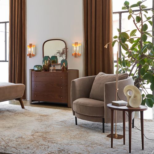 Magosia Solid Walnut Side Table - AM.PM - Modalova