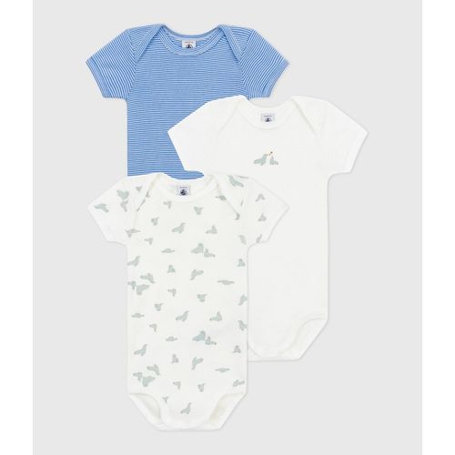 Confezione Da 3 Body Maniche Corte Taglie 3 mesi - 60 cm - petit bateau - Modalova