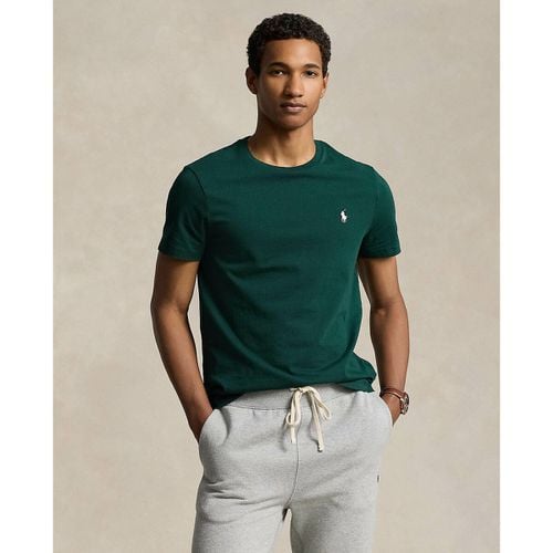 T-shirt Slim Tinta Unita In Jersey Logo Ricamato Uomo Taglie XXL - polo ralph lauren - Modalova