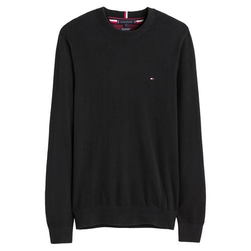 Pull girocollo in cotone pima e cachemire - TOMMY HILFIGER - Modalova