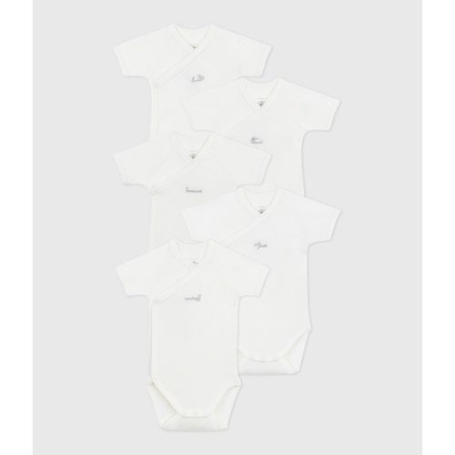 Confezione Da 5 Body Maniche Corte Taglie 0 mesi - 50 cm - petit bateau - Modalova