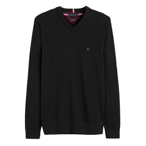 Pull Scollo A V In Cotone Pima E Cachemire Uomo Taglie S - tommy hilfiger - Modalova