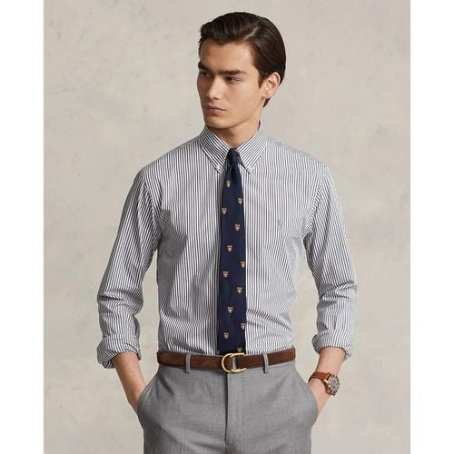 Camicia Slim In Popeline Stretch A Righe Uomo Taglie XXL - polo ralph lauren - Modalova