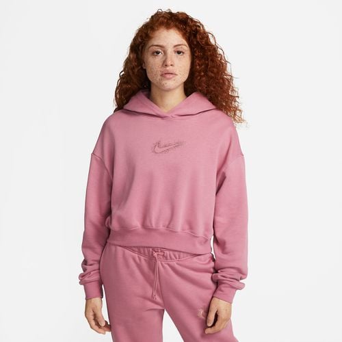 Felpa Corta Fleece Con Cappuccio Donna Taglie XL - nike - Modalova