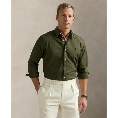 Camicia Sagomata In Popeline Elasticizzato Uomo Taglie M - polo ralph lauren - Modalova