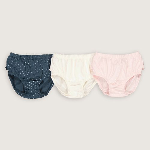 Confezione Da 3 Culotte, Volants Dietro Taglie 3 mesi - 60 cm - la redoute collections - Modalova