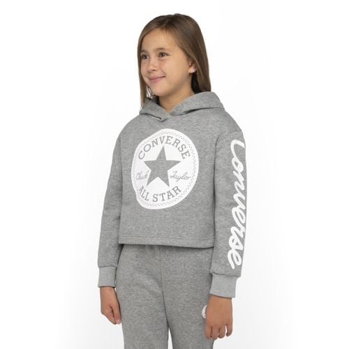 Felpa Corta Con Cappuccio Taglie 8/10 anni - 126/138 cm - converse - Modalova