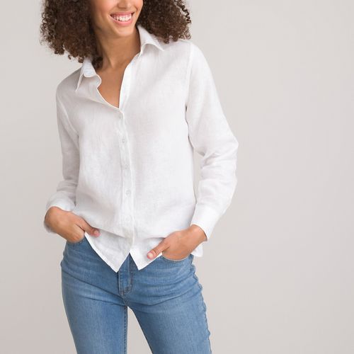 Camicia a maniche lunghe in lino - LA REDOUTE COLLECTIONS - Modalova