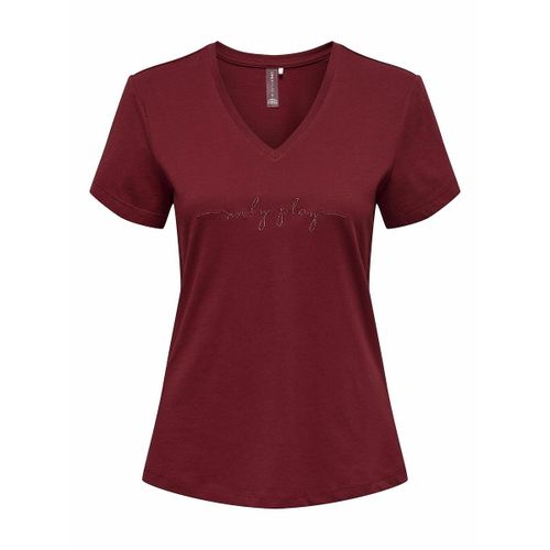 T-shirt Con Scollo A V Donna Taglie S - only play - Modalova