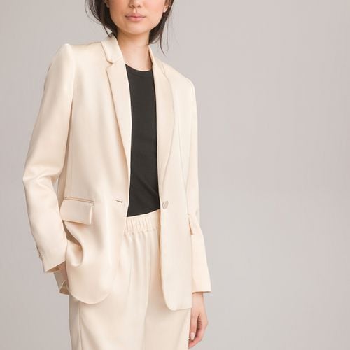 Giacca blazer in satin, taglio dritto - LA REDOUTE COLLECTIONS - Modalova