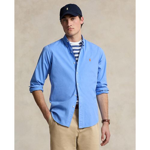 Camicia Aderente Chino Con Logo Ricamato Uomo Taglie S - polo ralph lauren - Modalova