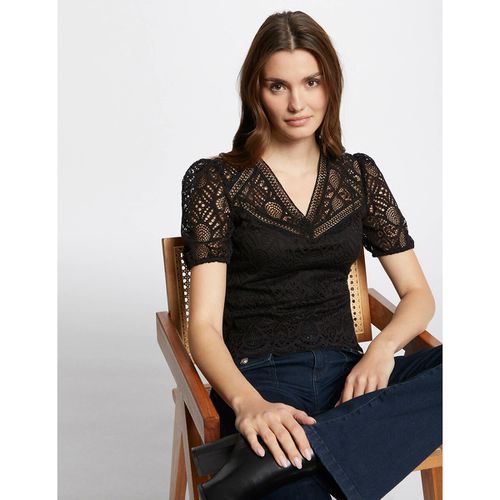 T-shirt In Pizzo Donna Taglie S - morgan - Modalova