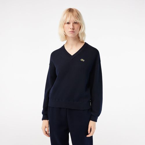 Maglione scollo a V in maglia - LACOSTE - Modalova