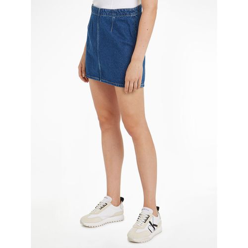 Gonna Corta Con Cerniera In Denim Donna Taglie W30 (US) - 44 (IT) - calvin klein jeans - Modalova