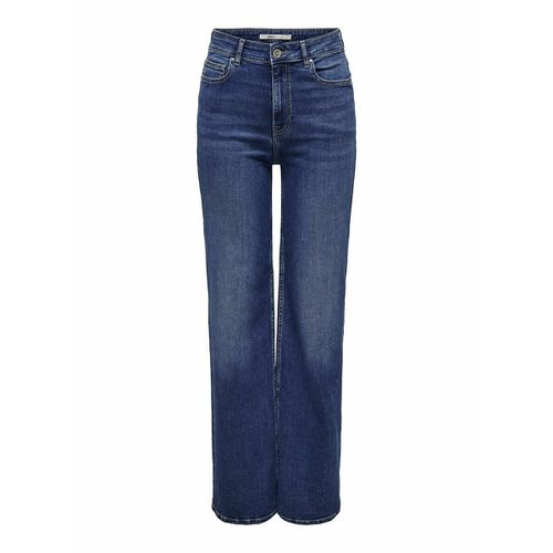 Jeans Larghi, Vita Alta Donna Taglie W30 L32 (US) - 44 (IT) - only - Modalova