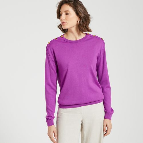 Maglione Girocollo In Fine Maglia, Misto Lana Donna Taglie 34/36 (FR) - 38/40 (IT) - anne weyburn - Modalova