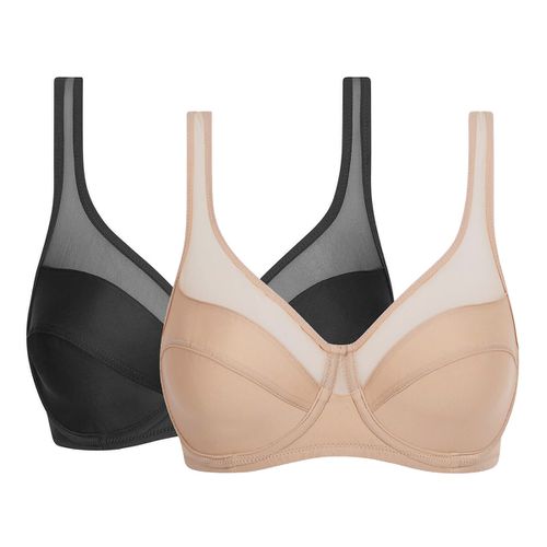 Confezione Da 2 Reggiseni Avvolgenti Generous Donna Taglie 4 B - dim - Modalova