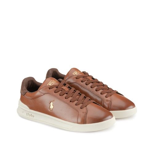 Sneakers In Pelle Heritage Court 2 Uomo Taglie 40 - polo ralph lauren - Modalova