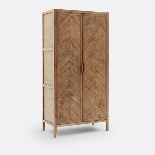 Nottingham 2-Door Solid Pine Wardrobe - LA REDOUTE INTERIEURS - Modalova