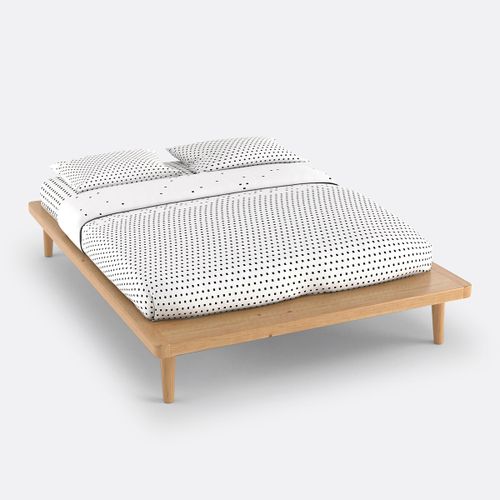 Jimi Solid Pine Platform Bed with Bed Base - LA REDOUTE INTERIEURS - Modalova