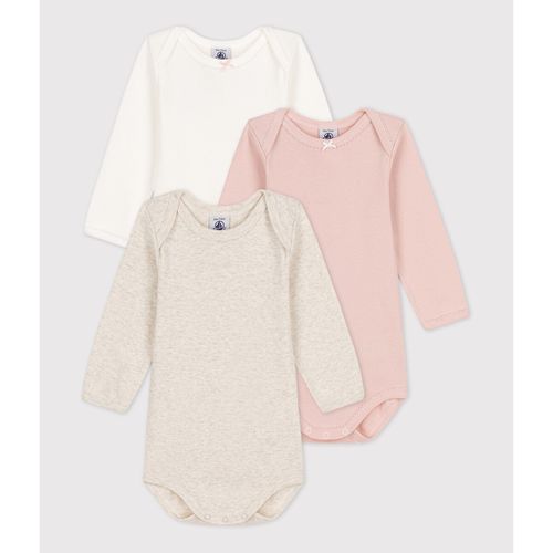 Confezione Da 3 Body Maniche Lunghe Taglie 3 mesi - 60 cm - petit bateau - Modalova