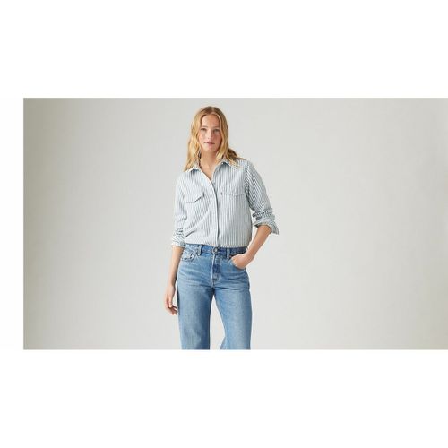 Camicia In Denim A Righe, Maniche Lunghe Donna Taglie L - levi's - Modalova