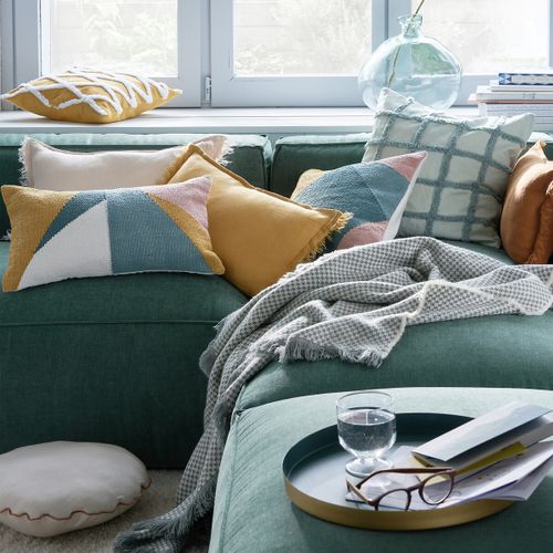 Scanie Graphic Rectangular Cotton Cushion Cover - LA REDOUTE INTERIEURS - Modalova
