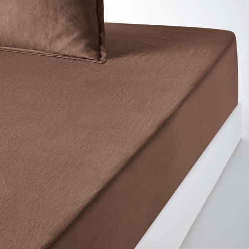 Lenzuolo Con Angoli Lino Lavato, Balza 35 Cm, Linot Taglie 160 x 200 cm - la redoute interieurs - Modalova