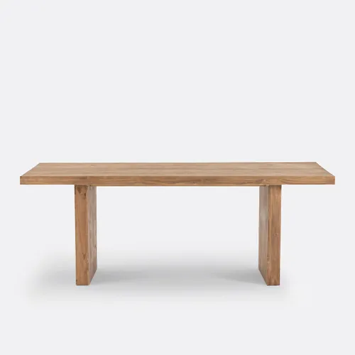 Malio Rectangular 6-8 Seater Dining Table in Solid Pine - LA REDOUTE INTERIEURS - Modalova