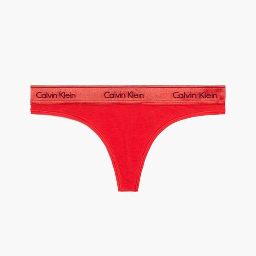 String Modern Ctn Holiday Rosso Donna Taglie XL - calvin klein underwear - Modalova