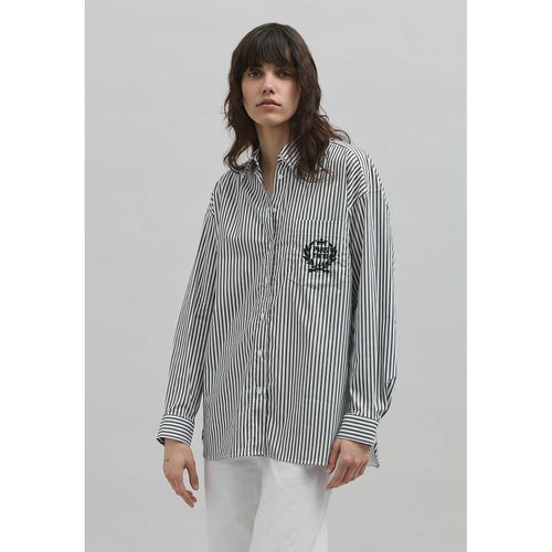 Camicia a righe oversize a maniche lunghe - IKKS - Modalova