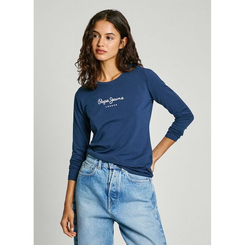 T-shirt Maniche Lunghe, Con Logo Donna Taglie S - pepe jeans - Modalova