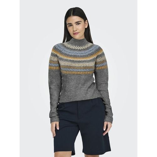 Maglione in fine maglia con motivo jacquard - ONLY - Modalova