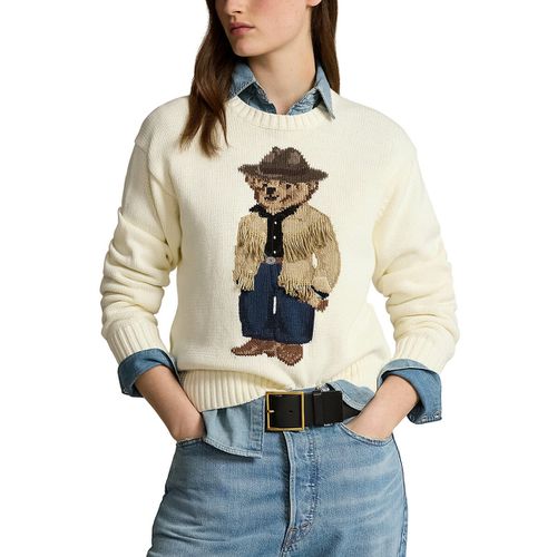 Maglione Girocollo Maniche Lunghe Orso - polo ralph lauren - Modalova