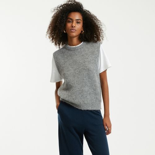 Maglione senza maniche girocollo in misto alpaca - LA REDOUTE COLLECTIONS - Modalova