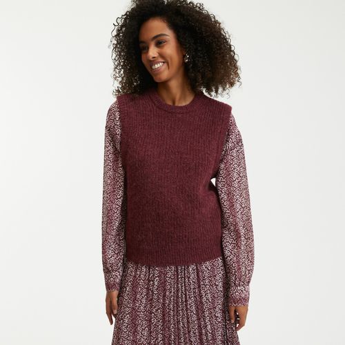 Maglione Senza Maniche Girocollo In Misto Alpaca Donna Taglie L - la redoute collections - Modalova