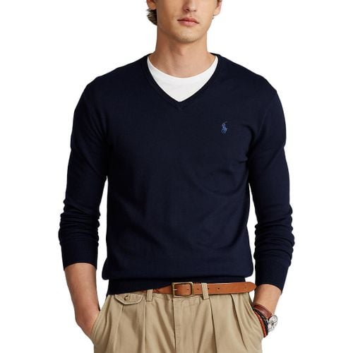 Pull Scollo A V In Cotone Pima Uomo Taglie M - polo ralph lauren - Modalova