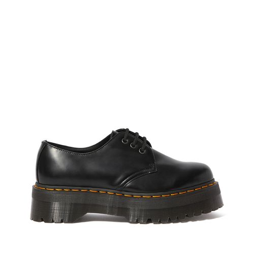 Derby In Pelle Con Plateau 1461 Quad Donna Taglie 37 - dr. martens - Modalova