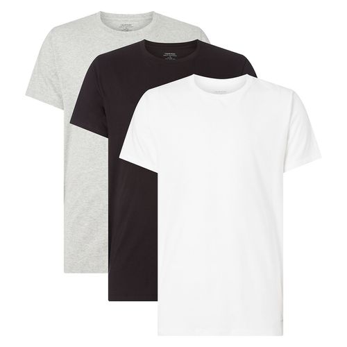 Confezione Da 3 T-shirt Tinta Unita Grigio Uomo Taglie L - calvin klein underwear - Modalova