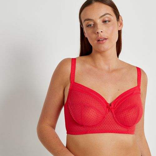 Reggiseno Bustier In Tulle Plumetis Donna Taglie 3 B - la redoute collections plus - Modalova