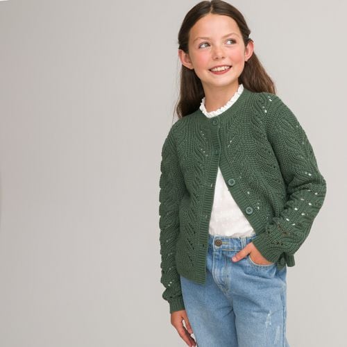 Cardigan con bottoni in grossa maglia traforata - LA REDOUTE COLLECTIONS - Modalova