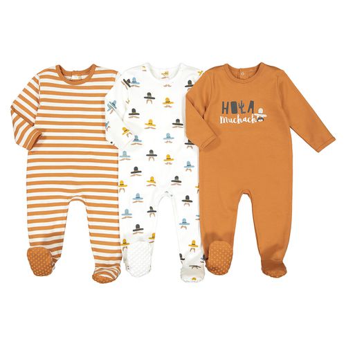 Set Di 3 Pigiami Interi Taglie 1 mese - 54 cm - la redoute collections - Modalova