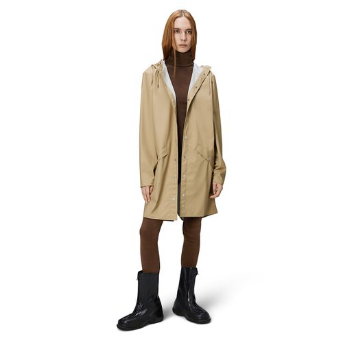 Giacca anti vento unisex media lunghezza con cappuccio LONG JACKET - RAINS - Modalova