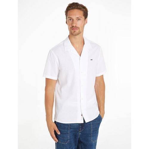 Camicia Cotone Lino Uomo Taglie S - tommy jeans - Modalova