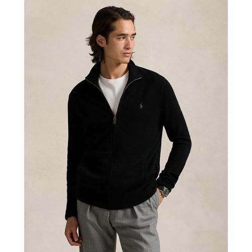 Cardigan Con Cerniera In Lana Uomo Taglie L - polo ralph lauren - Modalova